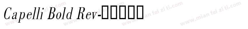 Capelli Bold Rev字体转换